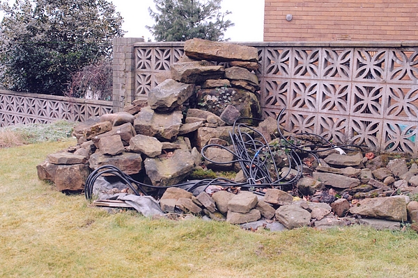 BADLY BUILT WATER FEATURE